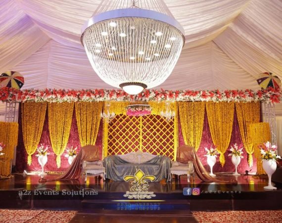 trending mehndi stage, stage decoration service providers