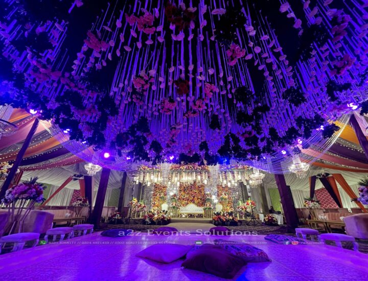 mehndi stage & decor, dance floor, grand wedding setup, events management