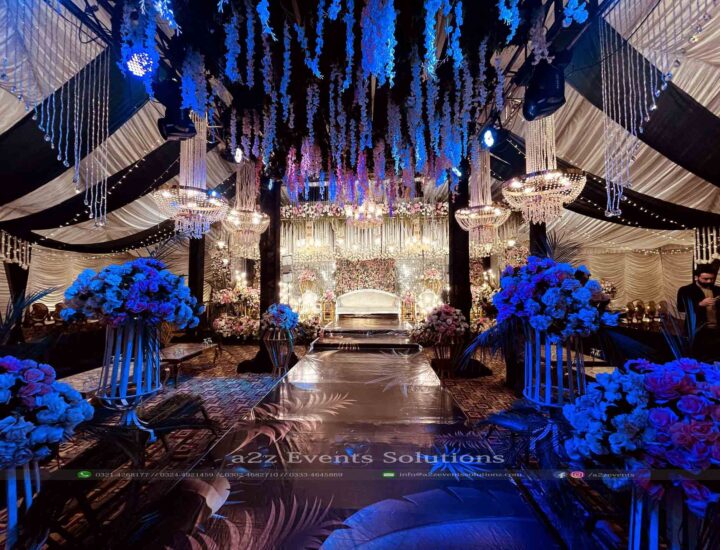 wedding decor, stage backdrop, crystal decorations, wedding designers