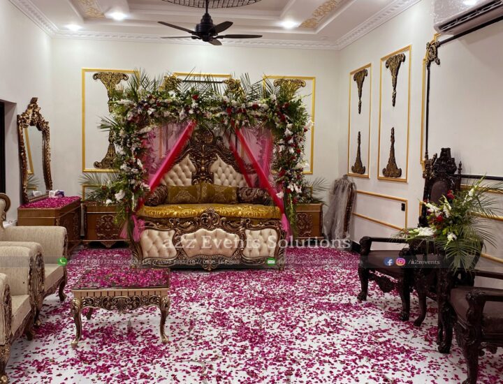 room decor, fresh flowers area decor, event planners & designers, wedding decorators in lahore