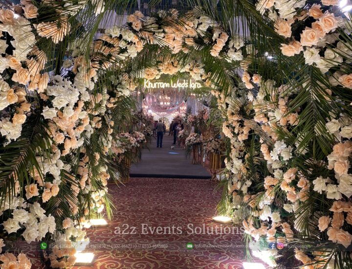 entrance decor, wedding designers, event decorations, a2z events